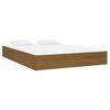 vidaXL Bed Frame without Mattress Honey Brown Solid Wood 135x190 cm Double