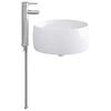 vidaXL Bathroom Sink with Faucet and Drain Chrome 38.5 x 38.5 x 16 cm