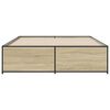 vidaXL Bed Frame without Mattress Sonoma Oak 160x200 cm