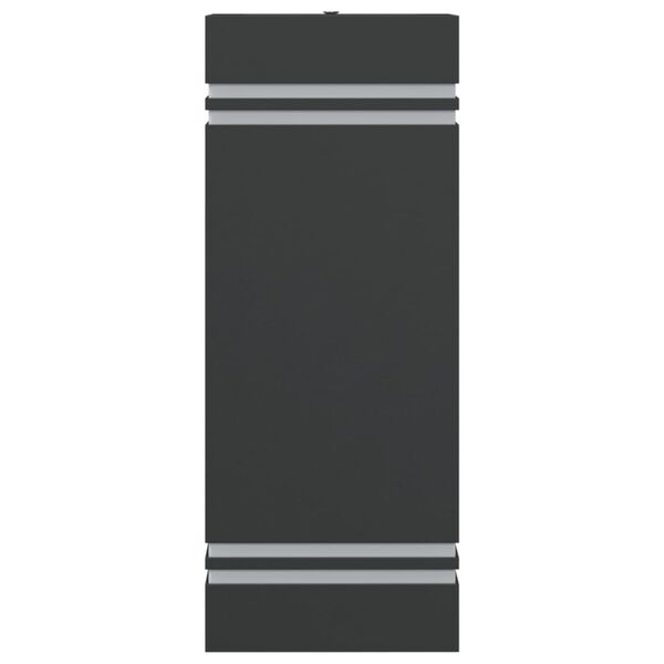 vidaXL Outdoor Wall Light Black Stainless Steel