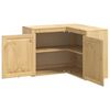 vidaXL Cabinet SKI Honey Brown 80 x 80 x 60 cm Solid Pine Wood