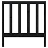 vidaXL Bed Headboard Black 96x4x100 cm Solid Wood Pine