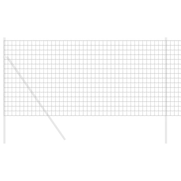 vidaXL Euro Fence Grey 1.4 x 10 m PVC-coated iron