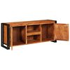 vidaXL TV Cabinet with Shelf Brown 120 x 33 x 50 cm Solid acacia wood