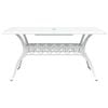 vidaXL Garden Dining Set 5 pcs White Aluminium
