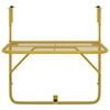 vidaXL Balcony Table Gold 60x40 cm Steel
