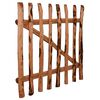 vidaXL Single Fence Gate Impregnated Hazel Wood 100x90 cm