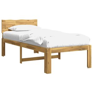 vidaXL Single Bed Frame with Headboard ROSTOCK White 100 x 200 cm