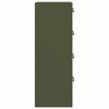 vidaXL File Cabinet with Drawer 2 pcs Olive Green 44 x 50 x 139 cm