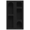 vidaXL Hanging Cabinet Black 59 x 20 x 100 cm Engineered Wood