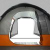 vidaXL Camping Tent Tunnel 4-Person Grey Waterproof