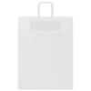 vidaXL Paper Bags 50 pcs with Handles White 32x12x42 cm