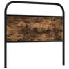 vidaXL Replace Headboard Smoked Oak 107 cm Steel and Engineered Wood