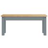 vidaXL Dining Bench PANAMA Grey 105x30x45 cm Solid Wood Pine