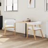 vidaXL Dining Chairs 2 pcs Natural 54 x 57 x 73 cm Solid Rubber Wood