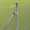 vidaXL Fence Post Silver 25 x 1.6 m (16 x 16 mm mesh) Steel
