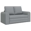 vidaXL Folding Sofa Bed Light Grey 148 x 71 x 83 cm Fabric