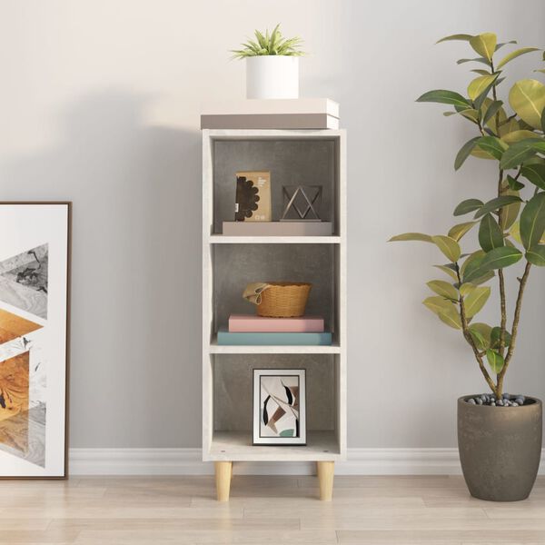vidaXL Sideboard Concrete Grey 34.5x32.5x90 cm Engineered Wood