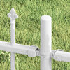 vidaXL Garden Fence White 115 cm Powder-coated steel