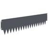 vidaXL Lawn Edging 20 pcs 103 x 25 cm metal Anthracite