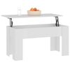 vidaXL Coffee Table White 101x49x52 cm Engineered Wood