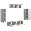 vidaXL TV Cabinet 5 pcs Grey Sonoma