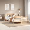 vidaXL Bookcase Bed without Mattress 140x200 cm Solid Wood Pine