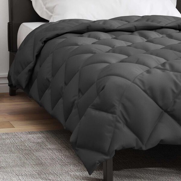 vidaXL Winter Duvet Anthracite 200 x 140 cm Microfiber