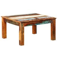 vidaXL Coffee Table Square Reclaimed Wood