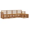 vidaXL Sofa Sets 5 pcs Natural Solid Acacia Wood