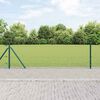 vidaXL Fence Post Green 100 x 0.4 m (25 x 25 mm mesh) Steel and PVC