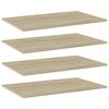 vidaXL Bookshelf Boards 4 pcs Sonoma Oak 80x50x1.5 cm Engineered Wood