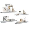 vidaXL Floating Wall Shelves 4 pcs Concrete Grey 90x23.5x3.8 cm MDF