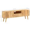 vidaXL TV Cabinet 140x30x49 cm Solid Mango Wood