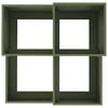 vidaXL Garden Planter Olive green 100 x 100 x 60 cm Steel