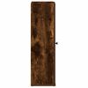 vidaXL Bathroom Cabinet with Roll Holder Smoked Oak 20.5x22x72 cm