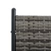 vidaXL Room Divider Poly Rattan Anthracite 175x180 cm