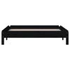 vidaXL Stack Bed without Mattress Black 90x200 cm Solid Wood Pine