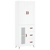 vidaXL Highboard White 69,5x34x180 cm Engineered Wood