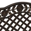 vidaXL Garden Bench 108 cm Cast Aluminium Bronze