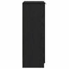 vidaXL Shoe Cabinet Black Oak 59 x 35 x 100 cm Engineered Wood