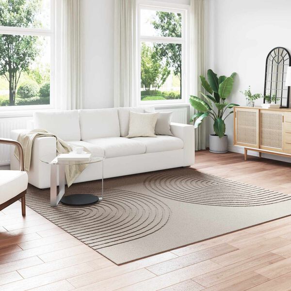 vidaXL Area Rugs Square HUARTE Beige 240 x 240 cm Polyester