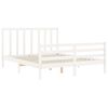 vidaXL Bed Frame without Mattress White 160x200 cm Solid Wood Pine