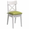 vidaXL Seat Cushions 2 pcs Light Green 40 x 40 x 6 cm Fabric