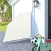 vidaXL Collapsible Balcony Side Awning Cream 140x140 cm