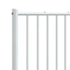 vidaXL Metal Replace Headboard White 120 cm
