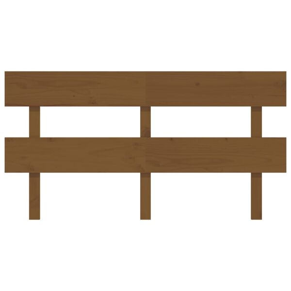vidaXL Bed Headboard Honey Brown 154x3x81 cm Solid Wood Pine