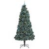 vidaXL Artificial Pre-lit Christmas Tree with Ball Set Green 240 cm