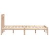 vidaXL Bed Frame without Mattress Solid Wood 200x200 cm (810037+814114)