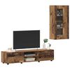 vidaXL TV Cabinet Set with Drawer FLORIN Old Wood Engineered Wood